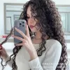 Sweet potato Internet celebrity Latin American Roll full wig, 30-inch to waist-length long curly hair, African fluffy wig Wigs details Picture
